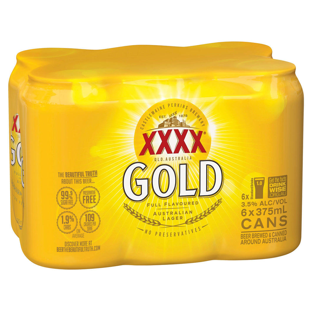 XXXX Gold Cans 375mL
