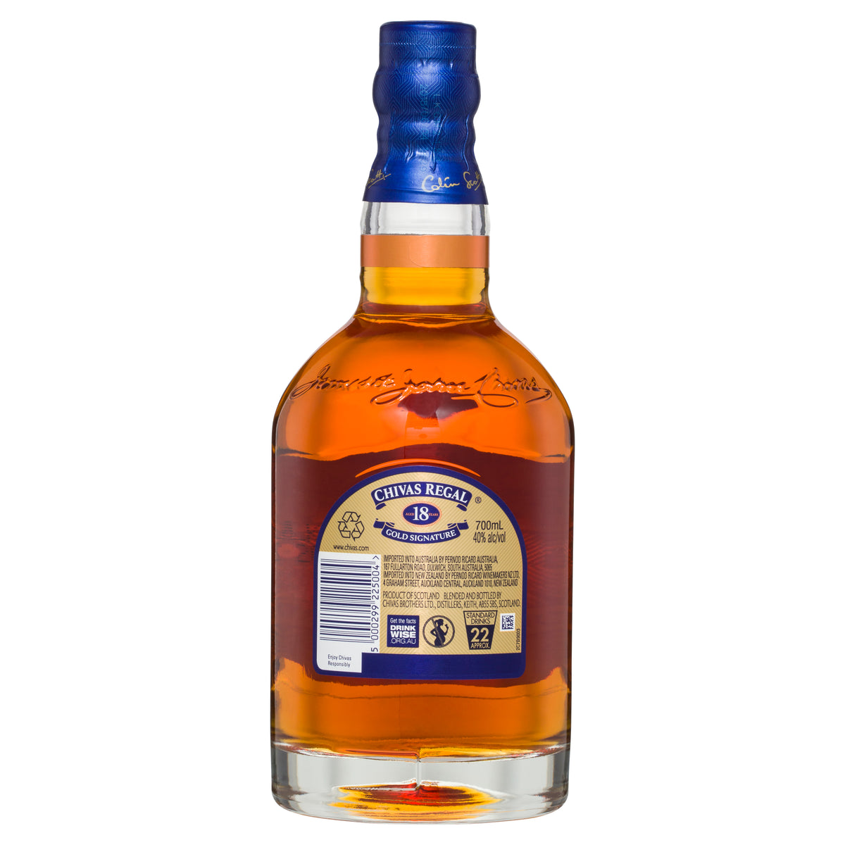 Chivas Regal 18 Year Old Blended Scotch Whisky 700mL