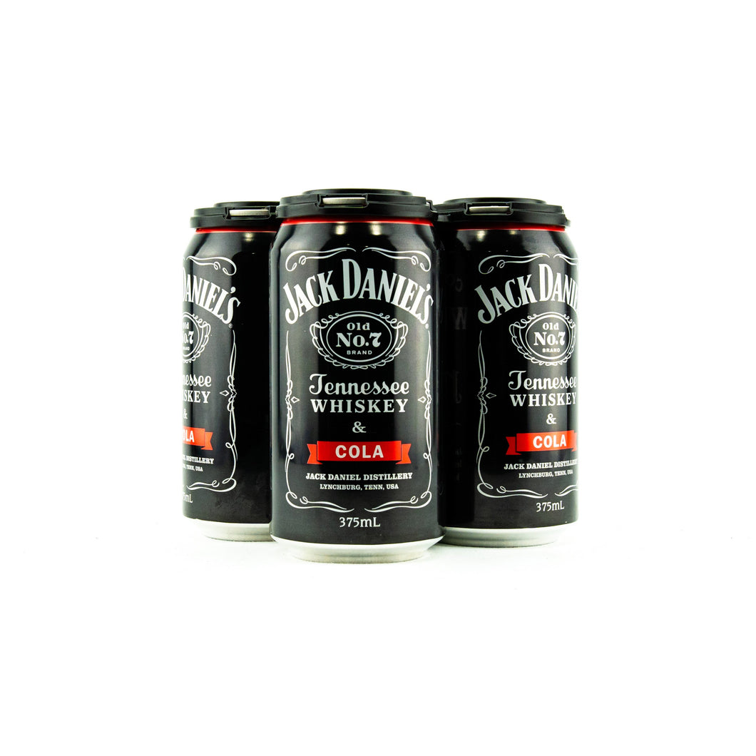Jack Daniel's  Whiskey & Cola Cans 4.8% 375mL