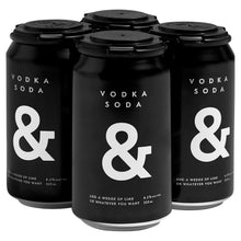 Load image into Gallery viewer, Vodka Soda &amp; Cans 355mL 6.2%
