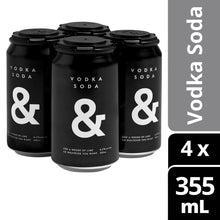 Load image into Gallery viewer, Vodka Soda &amp; Cans 355mL 6.2%
