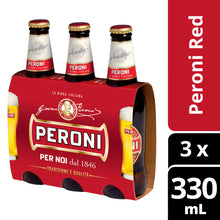 Load image into Gallery viewer, Peroni Red La Birra Italiana 4.7% 3 x 330mL
