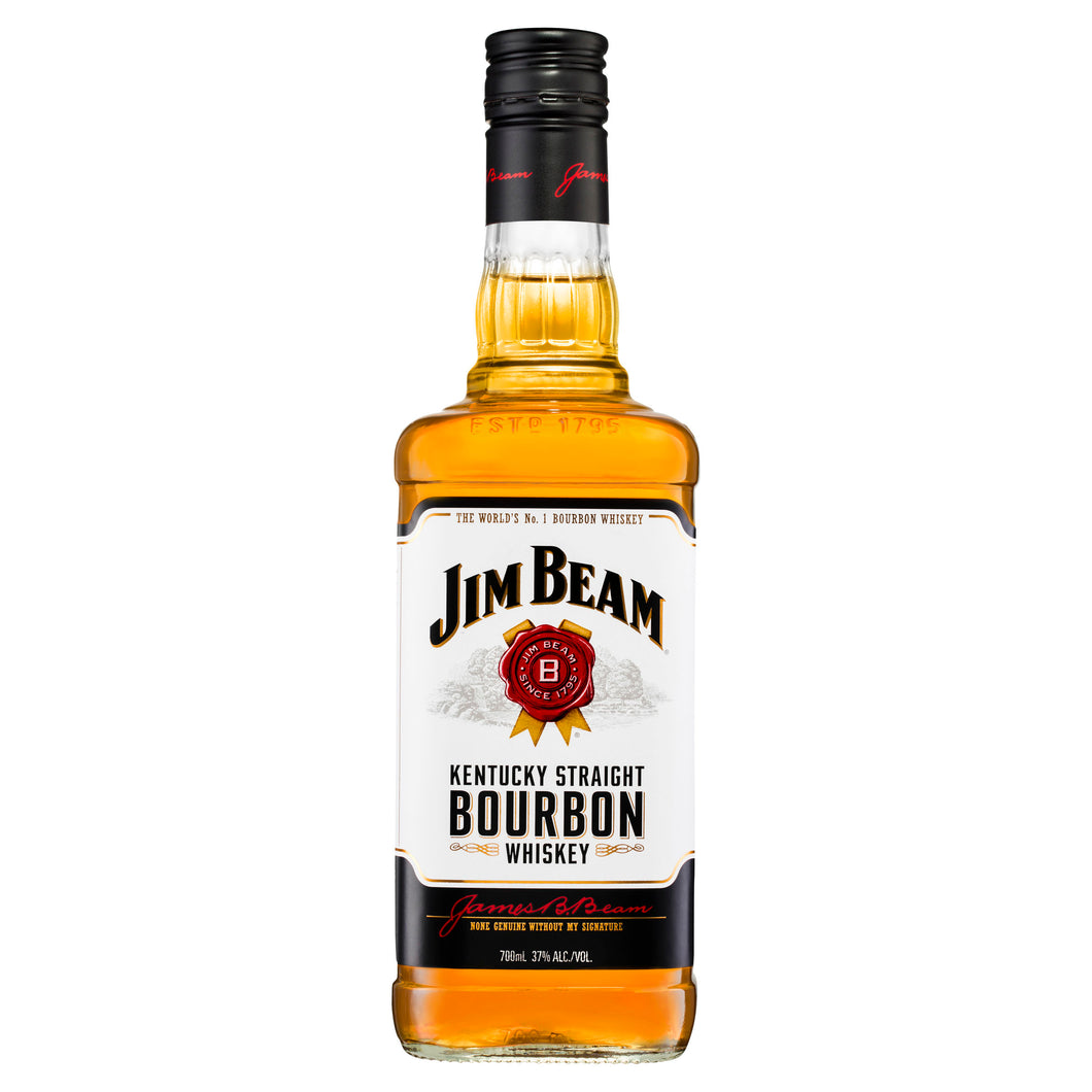 Jim Beam White Label Kentucky Straight Bourbon Whiskey 700mL