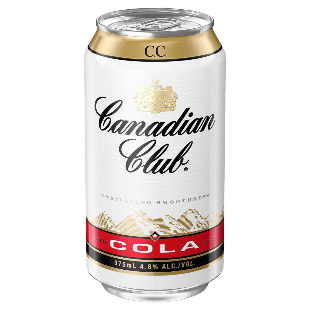 Canadian Club Whisky & Cola Cans 375mL 4.8%