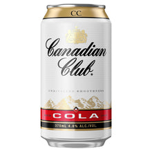 Load image into Gallery viewer, Canadian Club Whisky &amp; Cola Cans 375mL 4.8%
