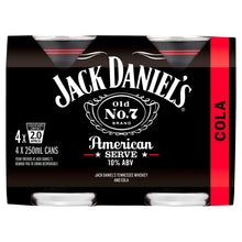 Load image into Gallery viewer, Jack Daniels American Serve 250mL cans - Liquor Lab
