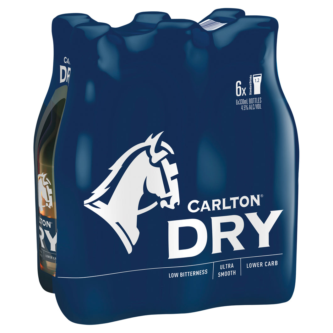 Carlton Dry Bottles 330mL