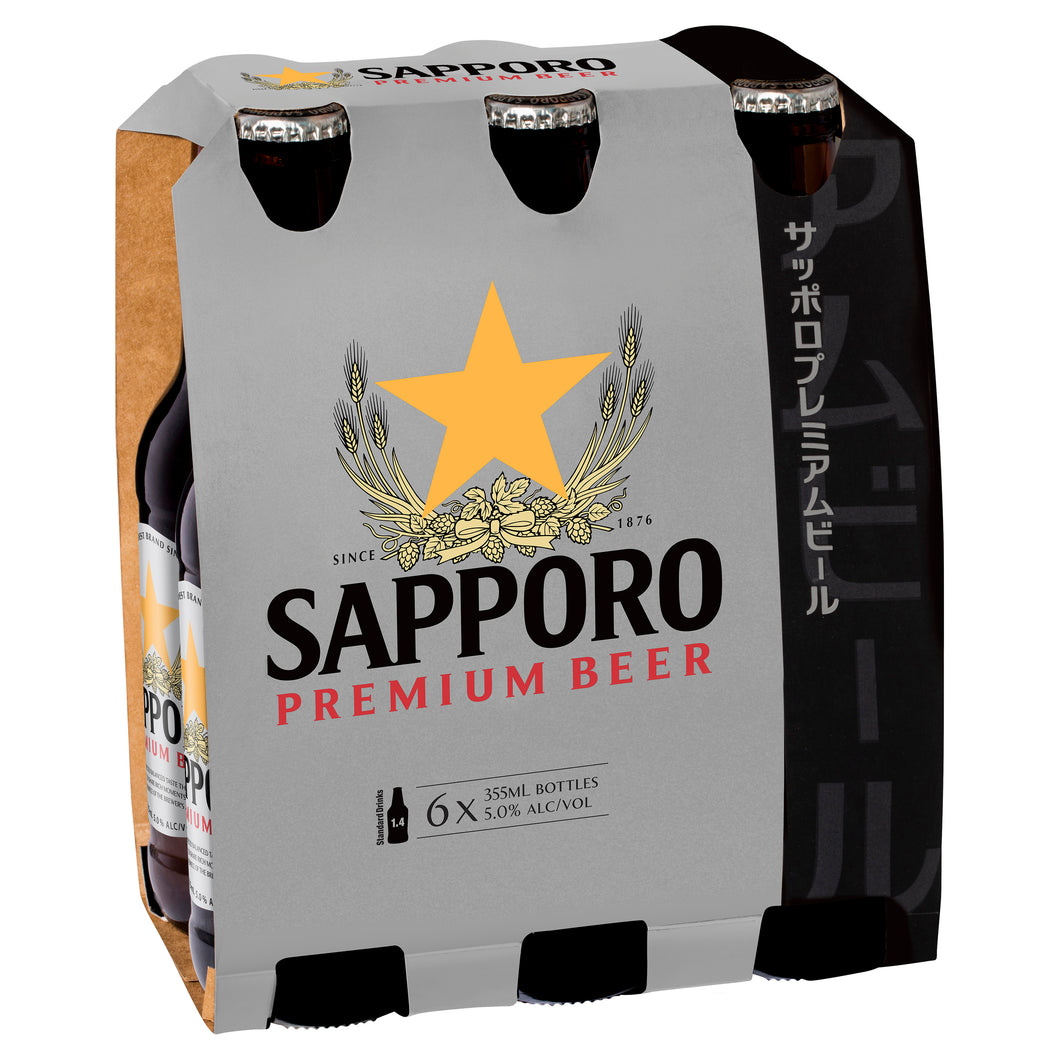 Sapporo Premium Beer 355mL