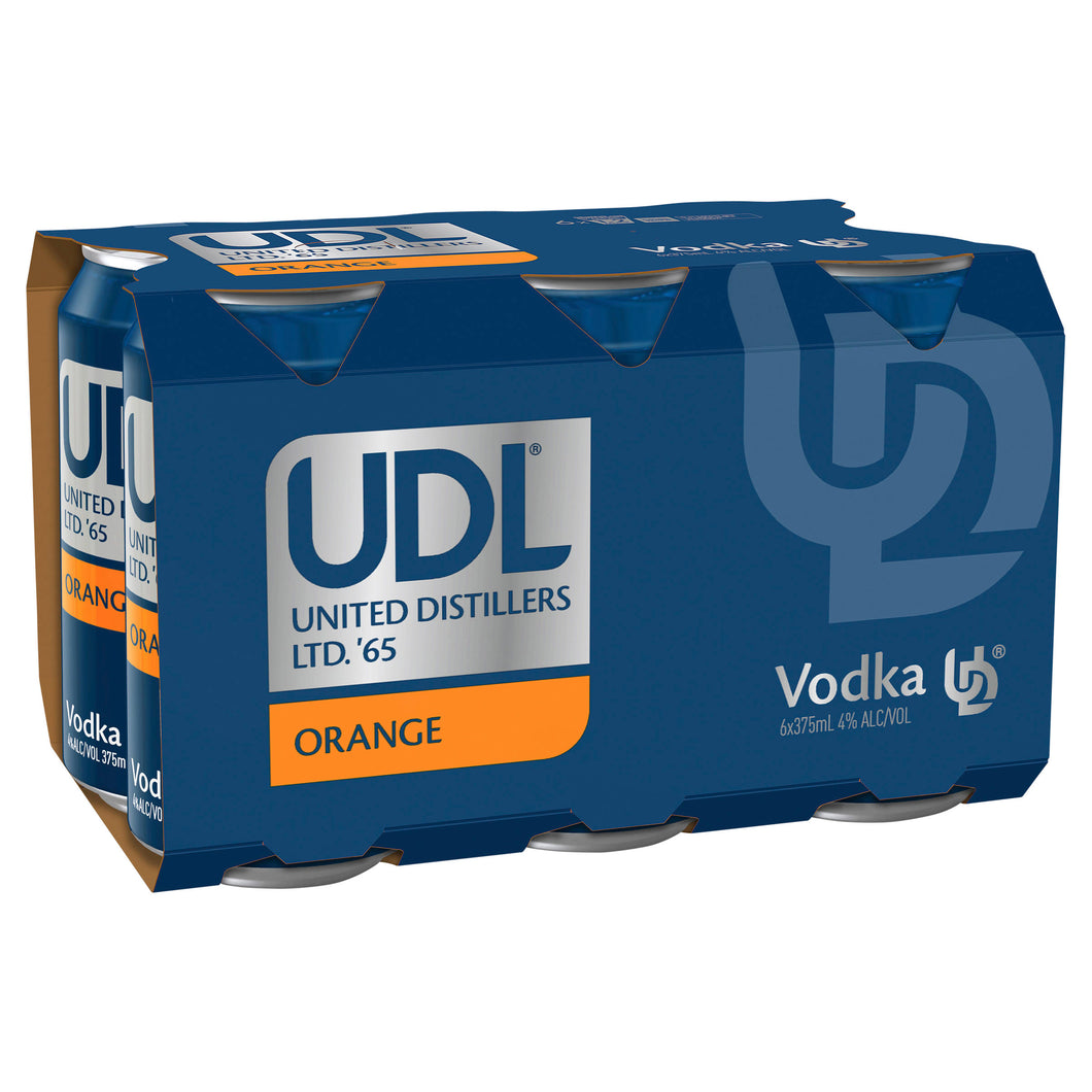 UDL Vodka & Orange Cans 375mL