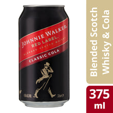 Load image into Gallery viewer, Johnnie Walker Red Label &amp; Cola Cans 375mL 4.6% - Liquor Lab
