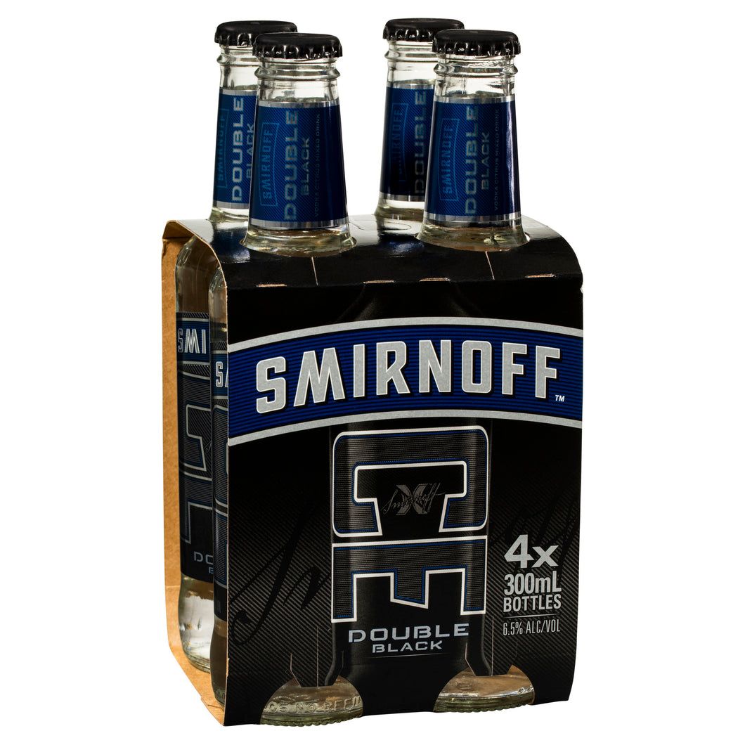 Smirnoff Ice Double Black Bottles 300mL - Liquor Lab