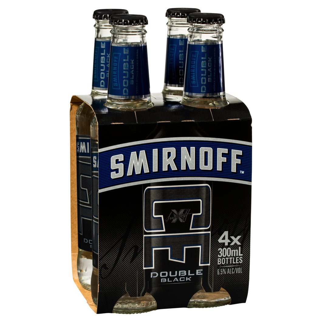 Smirnoff Ice Double Black Bottles 300mL