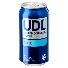 Load image into Gallery viewer, UDL Ouzo &amp; Cola Cans 375mL
