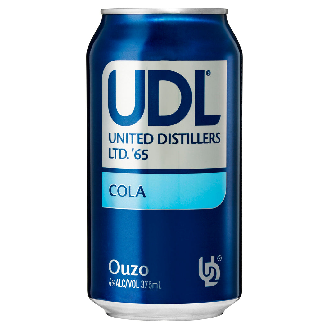 UDL Ouzo & Cola Cans 375mL