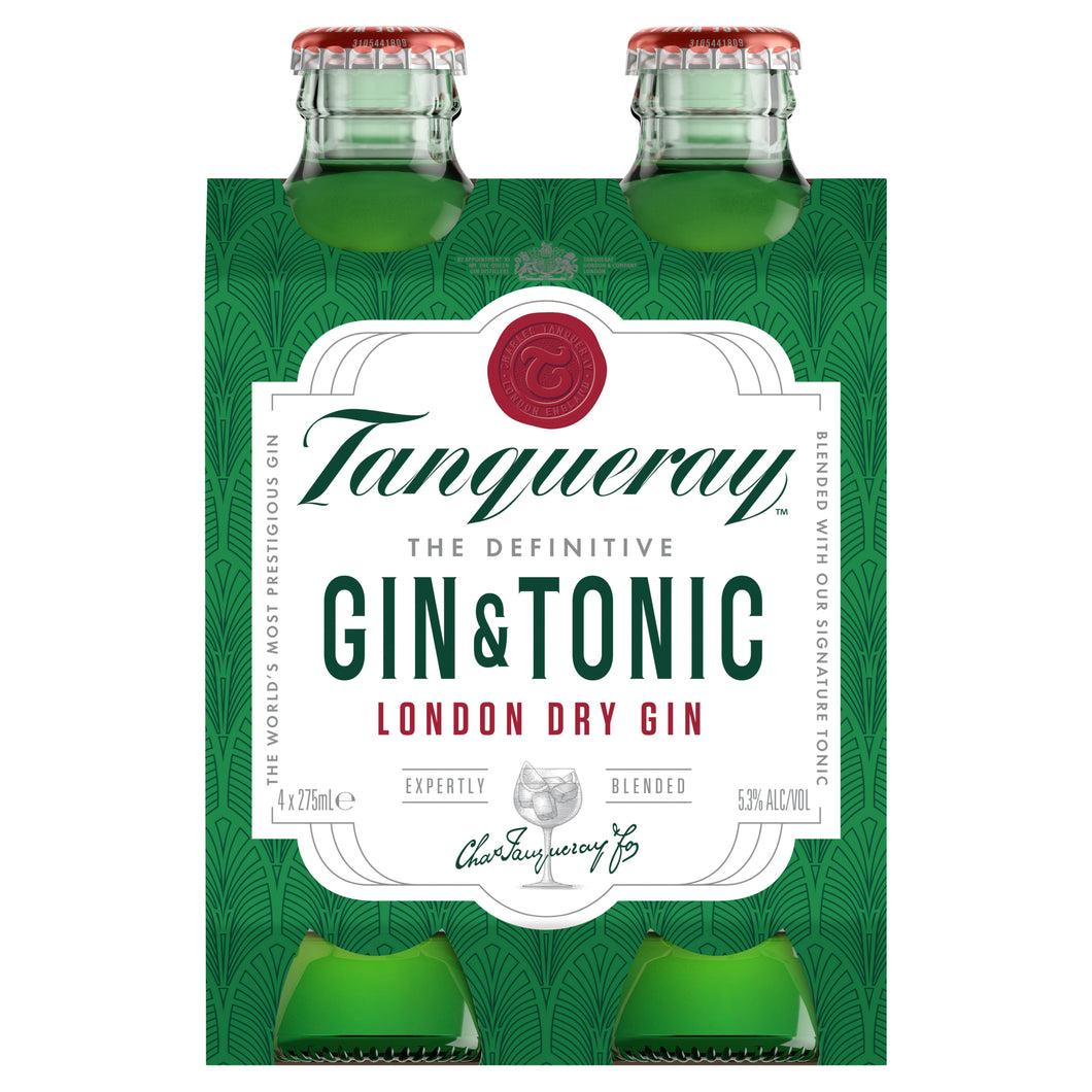 Tanqueray Gin & Tonic Bottles 275mL