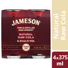 Load image into Gallery viewer, Jameson Irish Whiskey &amp; Natural Raw Cola Cans 375mL 6.3%
