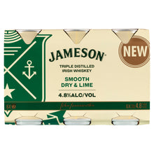 Load image into Gallery viewer, Jameson Irish Whiskey Smooth Dry &amp; Lime 6.3% Cans 375mL
