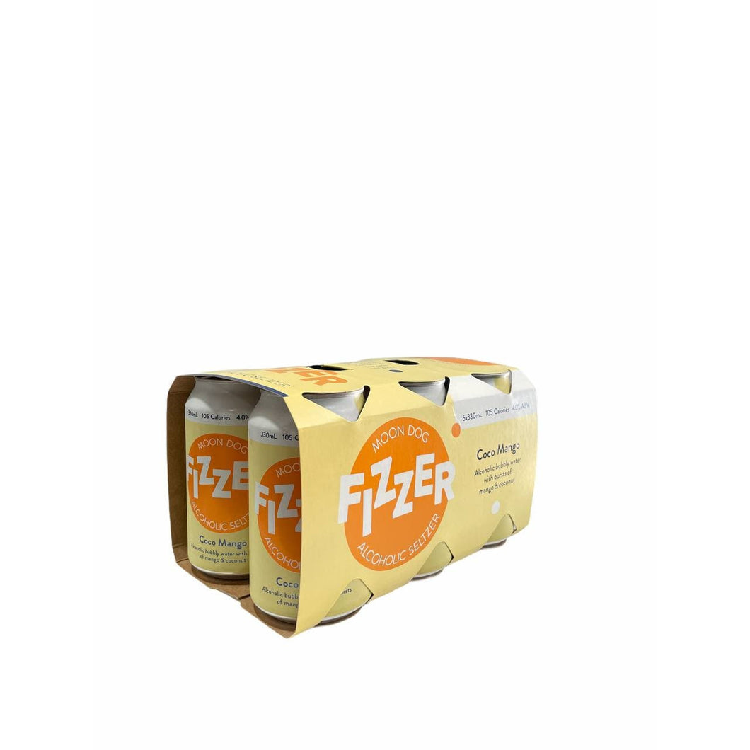 Moon Dog Fizzer Alcoholic Seltzer Coco Mango Cans 330mL