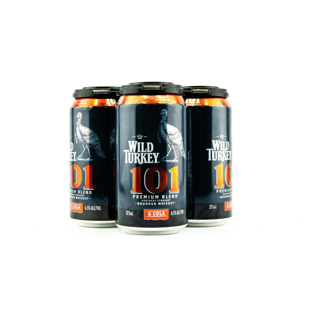 Wild Turkey 101 Bourbon & Cola Cans 375mL 6.5% - Liquor Lab