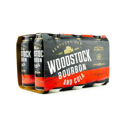 Woodstock Bourbon & Cola 4.8% Cans 375mL - Liquor Lab