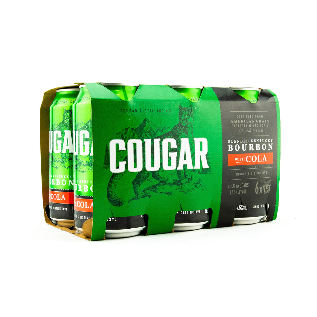 Cougar Bourbon & Cola Cans 375mL