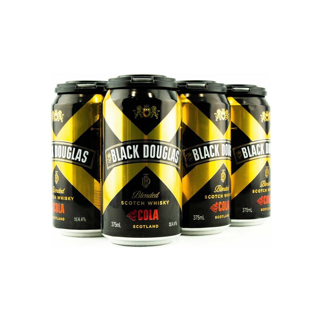 Black Douglas Whisky & Cola Cans 375ml