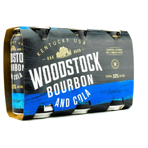 Woodstock Bourbon & Cola 10% Cans 375mL - Liquor Lab