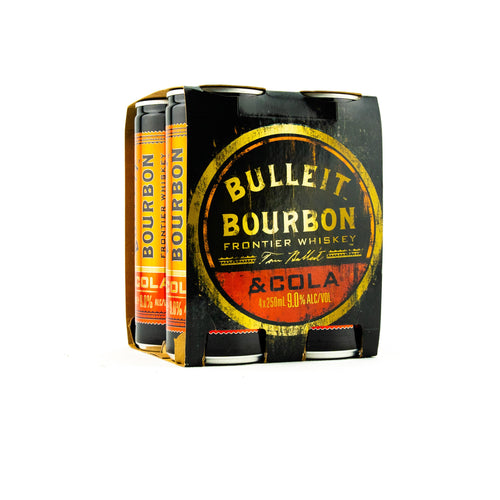 Bulleit Bourbon & Cola 9% Cans 250mL - Liquor Lab