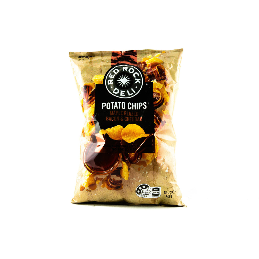 Red Rock Deli Bacon Cheddar Potato Chips 150gms
