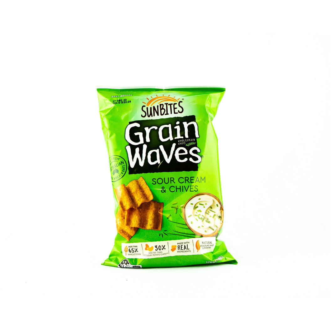 Grain Waves Sour Cream & Chives 170gms