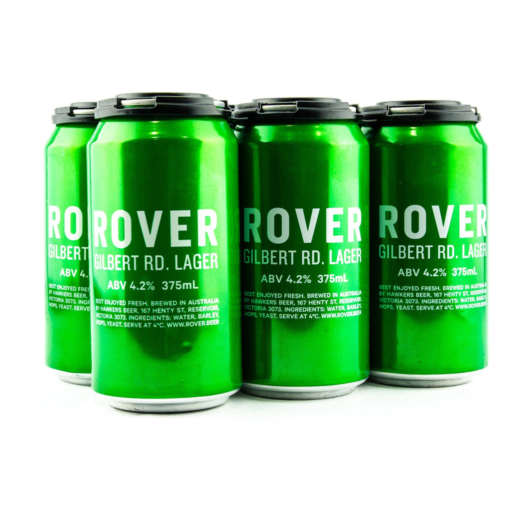 Rover Gilbert Rd Lager Cans 375mL
