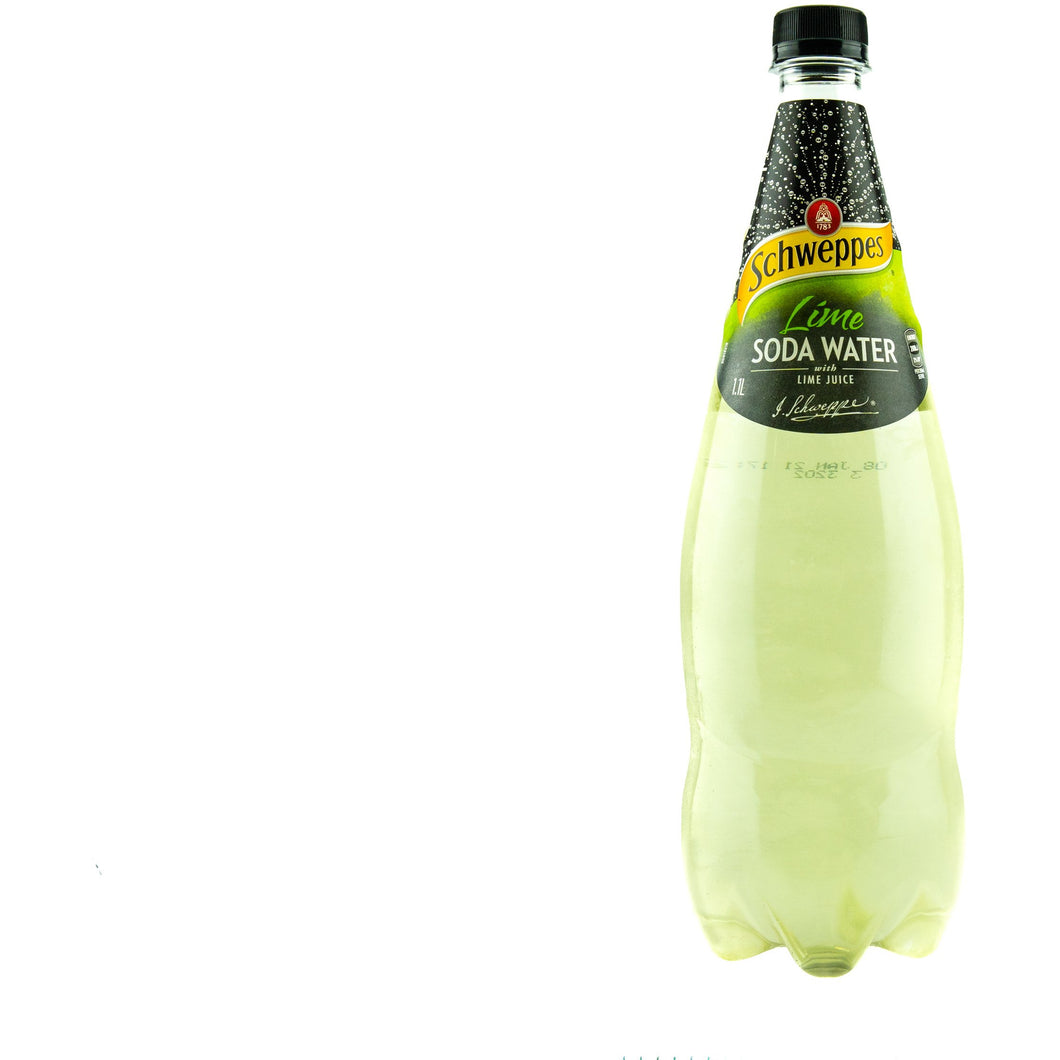 Schweppes Lime Soda Water 1.1L