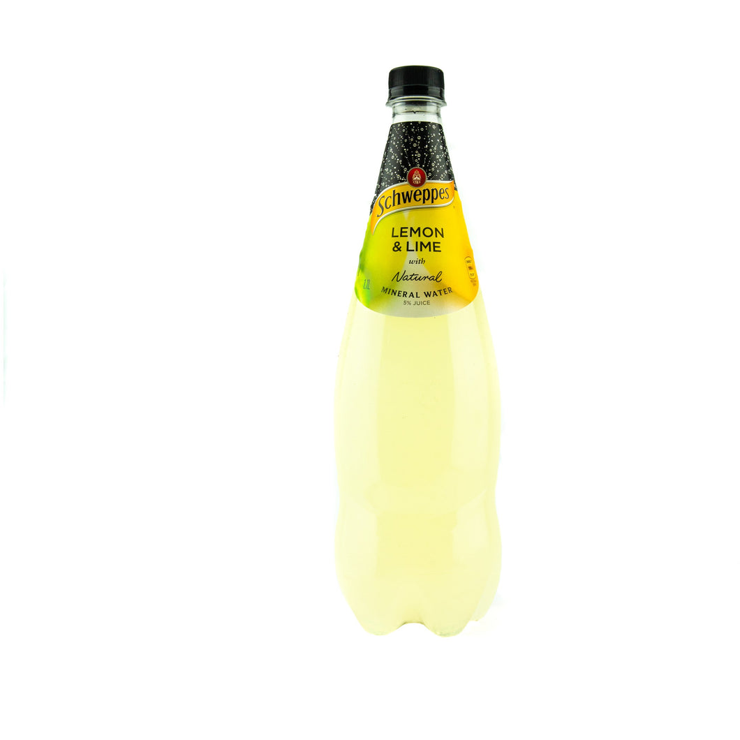 Schweppes Natural Mineral Water Lemon & Lime 1.1l